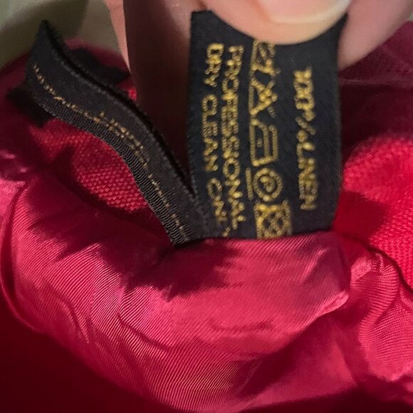 PAUW Red Linen Mini Skirt Size 1 (Small) - Picture 6 of 6